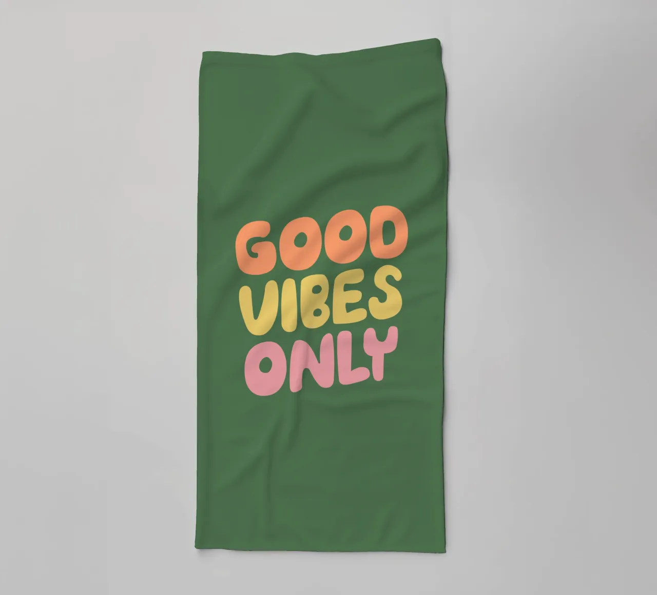 Good Vibes Only Design typographique serviette de bain de THE MOTIVATED TYPE