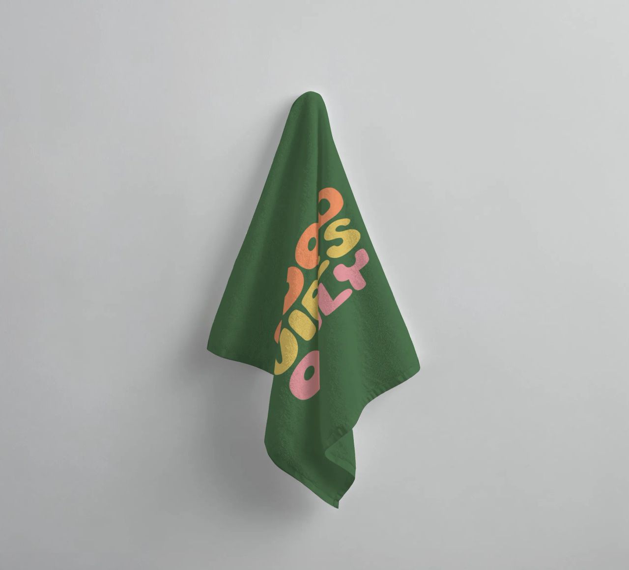 Good Vibes Only Typography Design towel by THE MOTIVATED TYPE