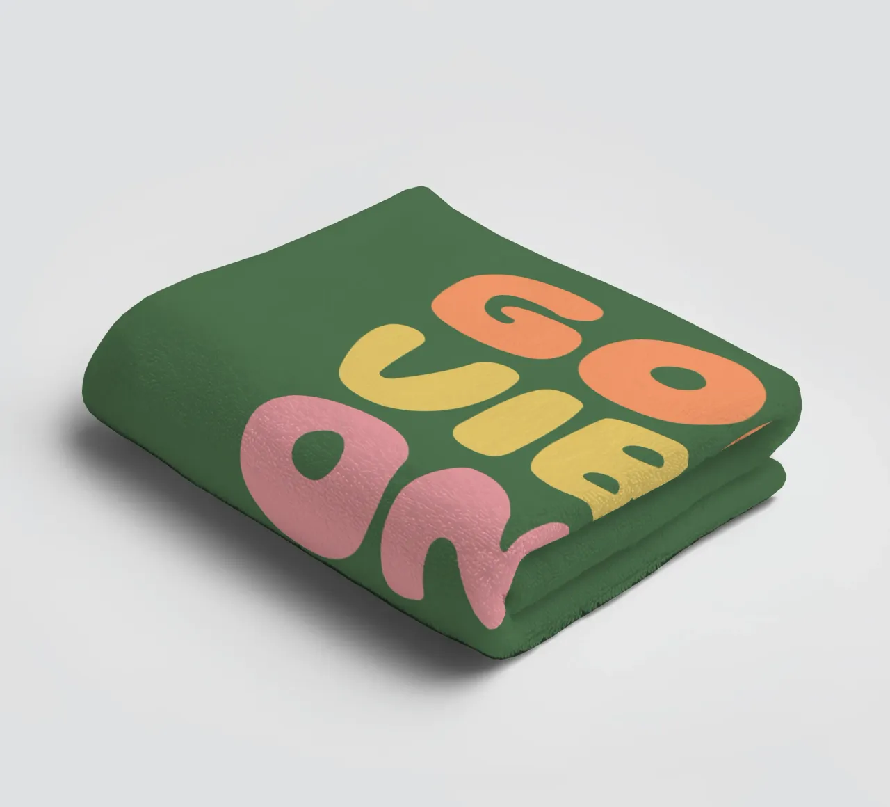 Good Vibes Only Design typographique serviette de bain de THE MOTIVATED TYPE
