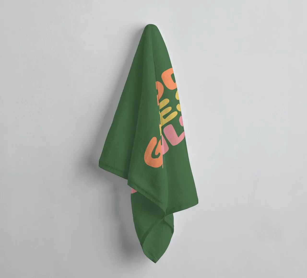 Good Vibes Only Design typographique serviette de bain de THE MOTIVATED TYPE