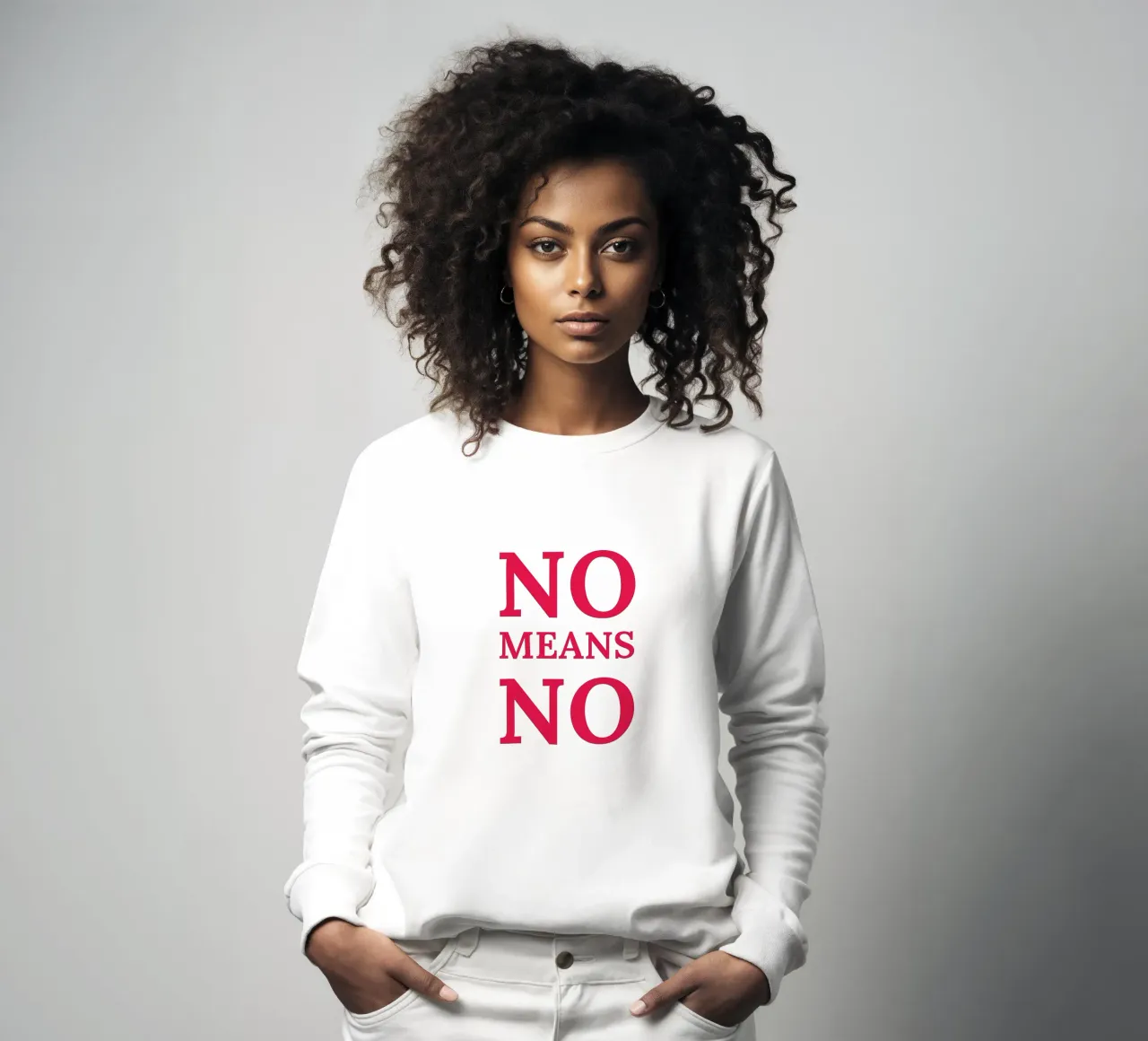 No means no felpa da Illustration Raissa Oltmanns