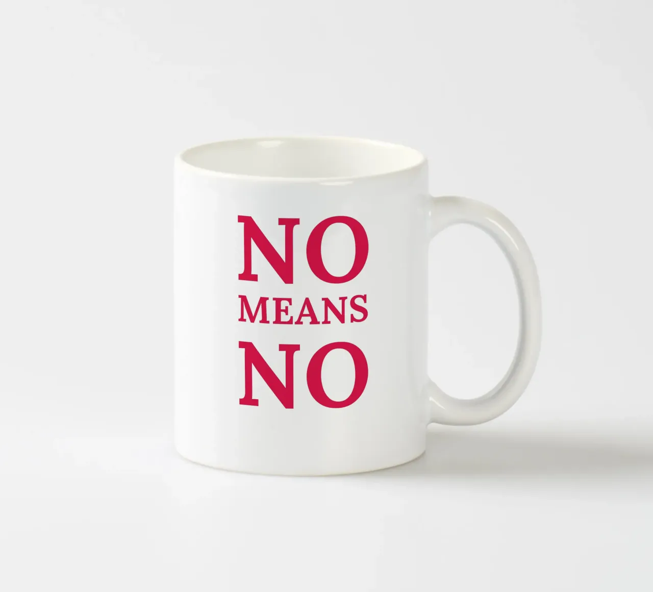 No means no tazza in ceramica da Illustration Raissa Oltmanns