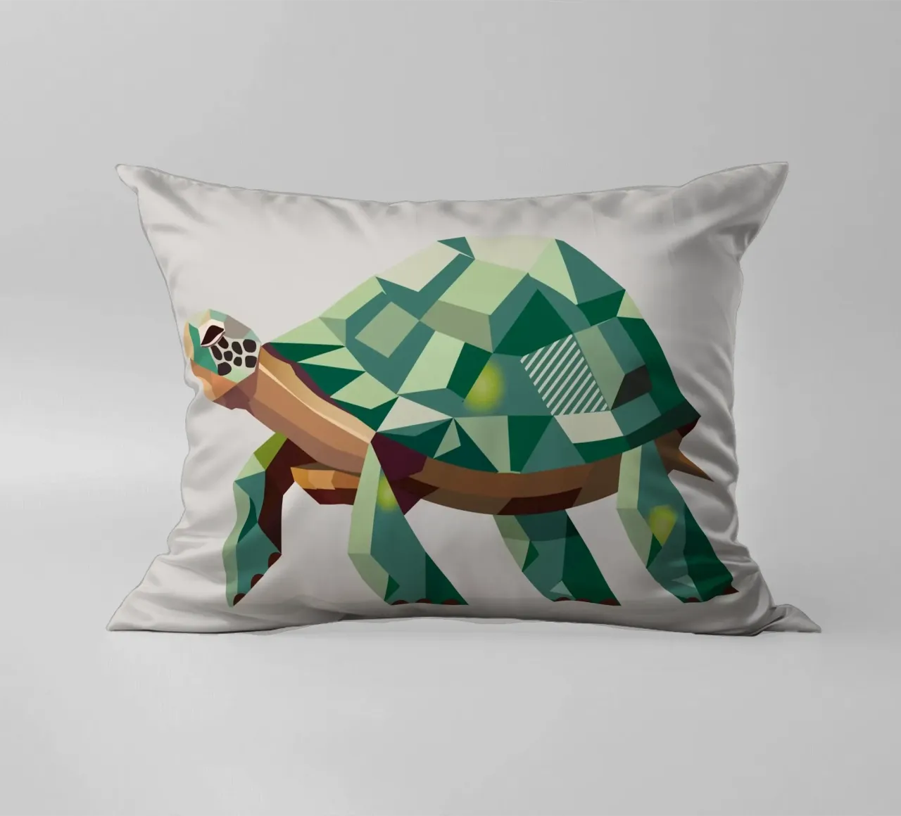 Tartaruga geometrica - Design unico dei poligoni cuscino da namosh