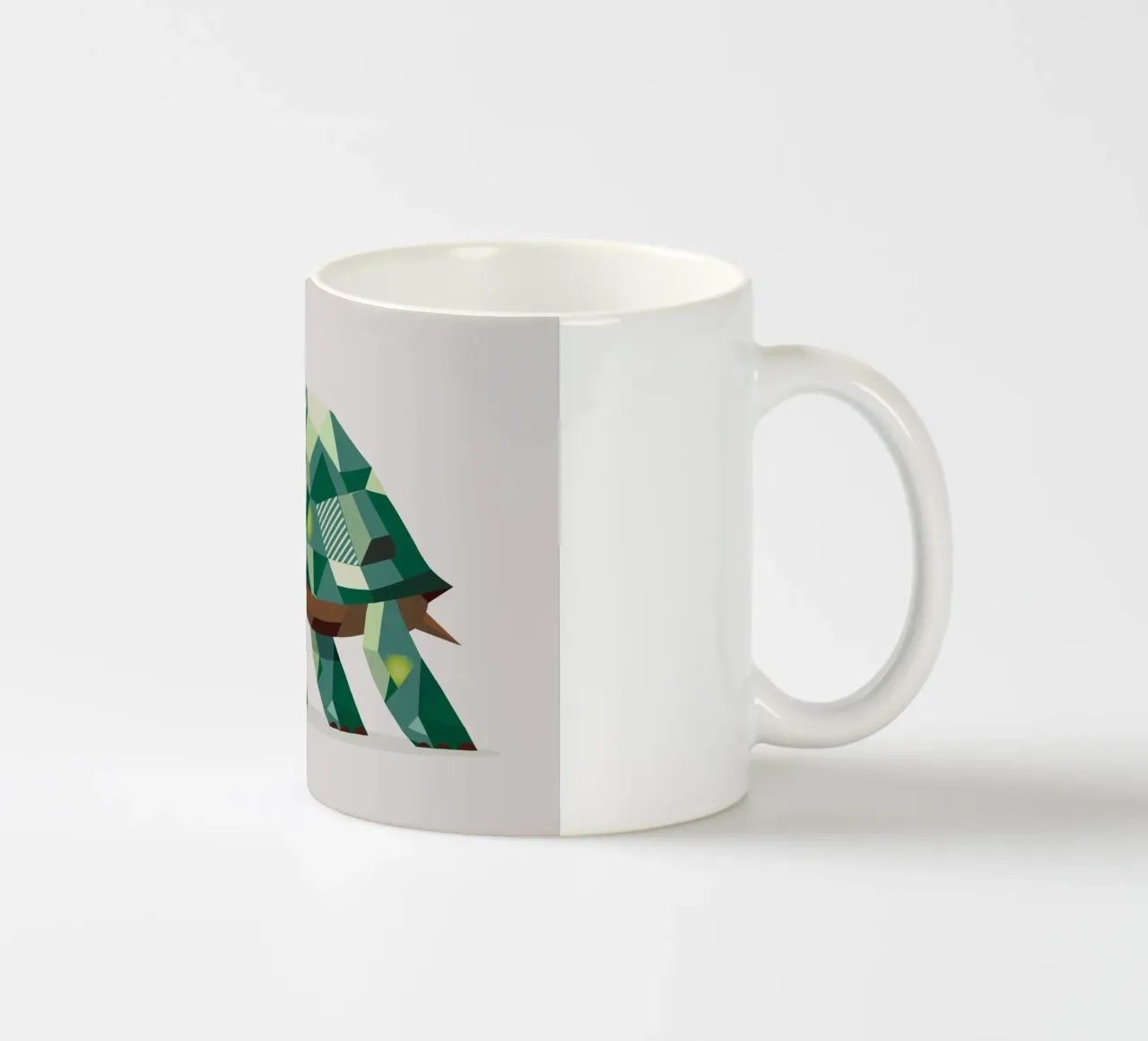 Tartaruga geometrica - Design unico dei poligoni tazza in ceramica da namosh