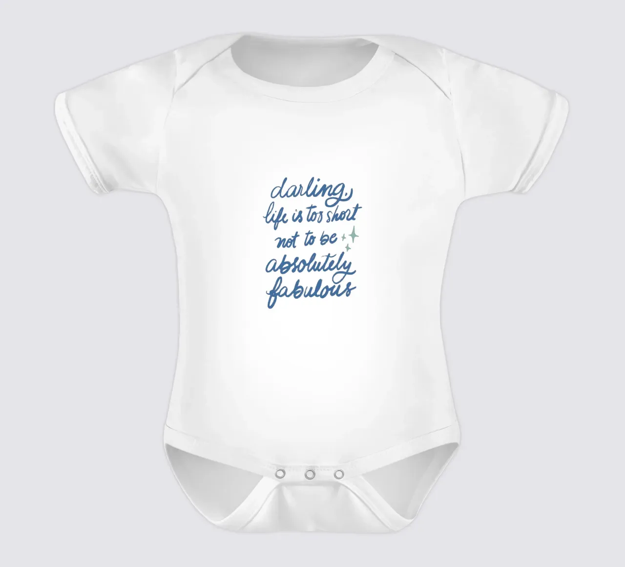 Life is too short - Blue body neonato maniche corte da Magnific