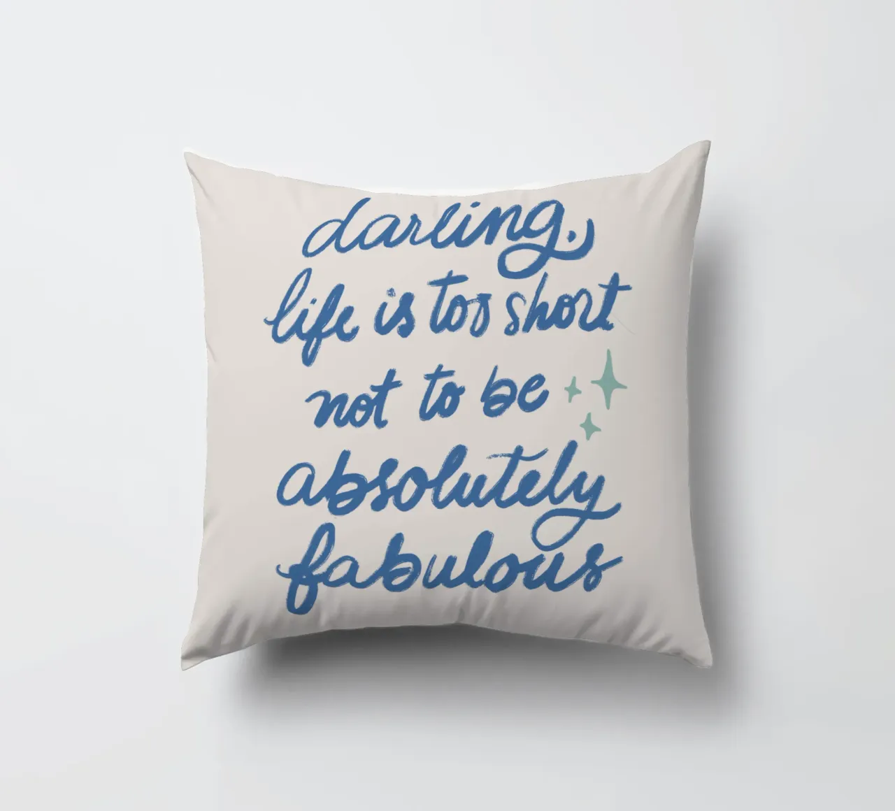 Life is too short - Blue cuscino da Magnific