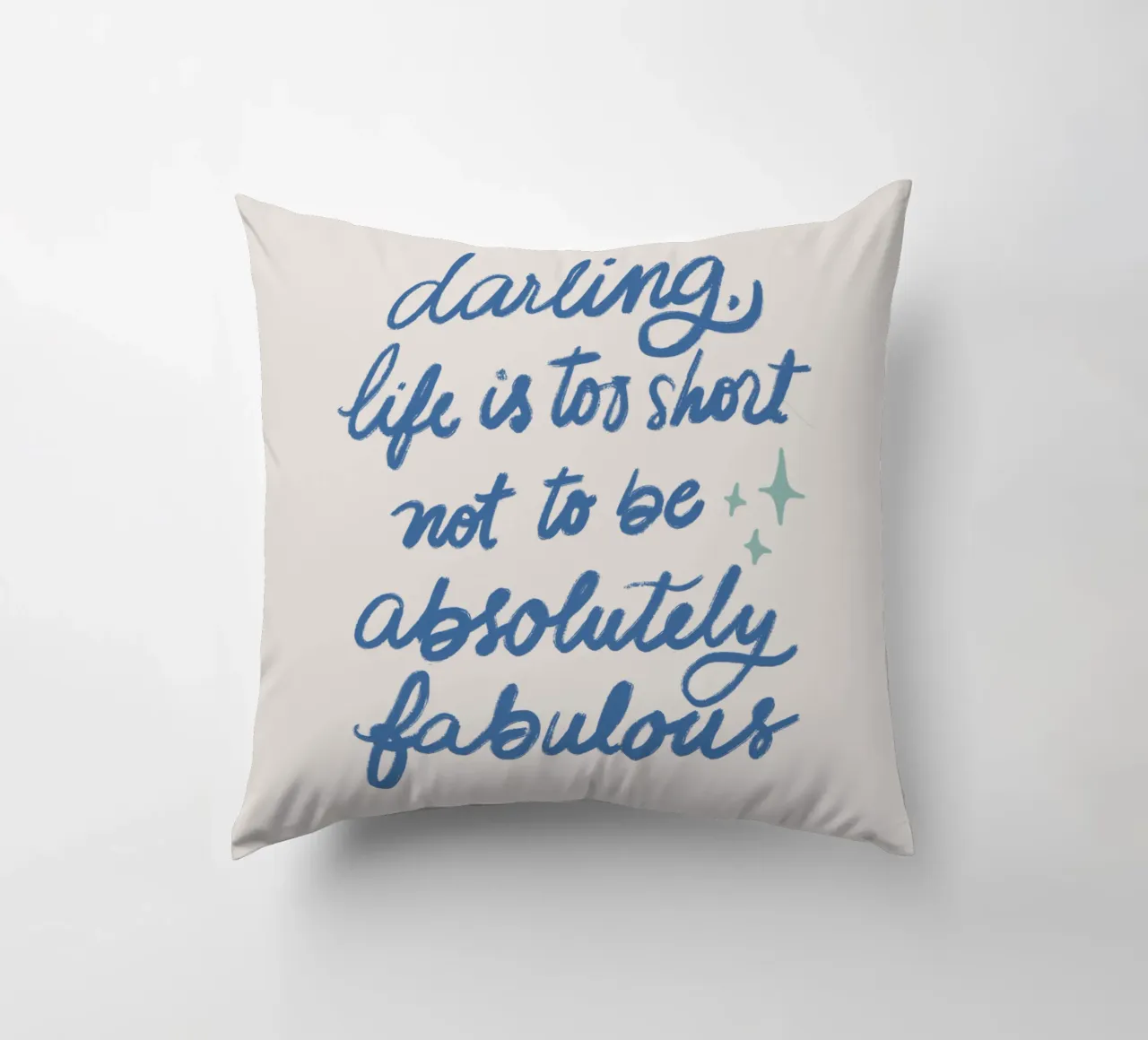 Life is too short - Blue cuscino da Magnific
