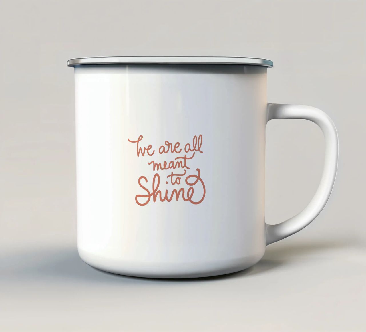 We Are All Meant to Shine tazza in smalto da Magnific