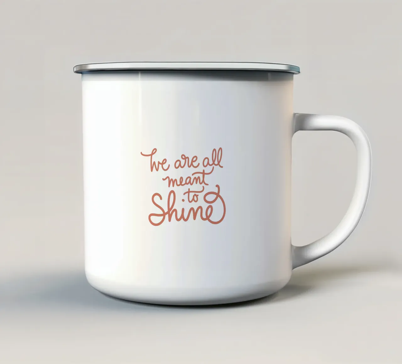 We Are All Meant to Shine tazza in smalto da Magnific