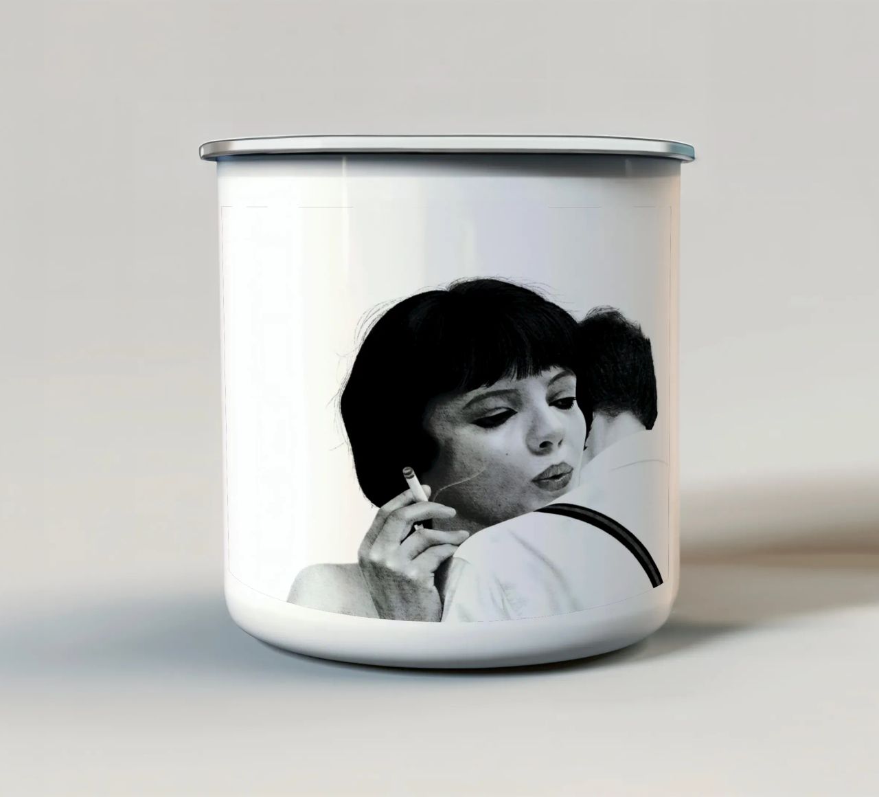 Vivre Sa Vie tazza in smalto da heiyoum