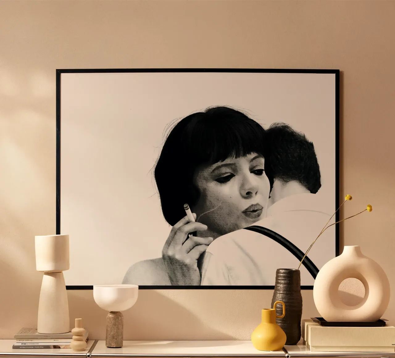 Vivre Sa Vie poster con telaio in alluminio da heiyoum