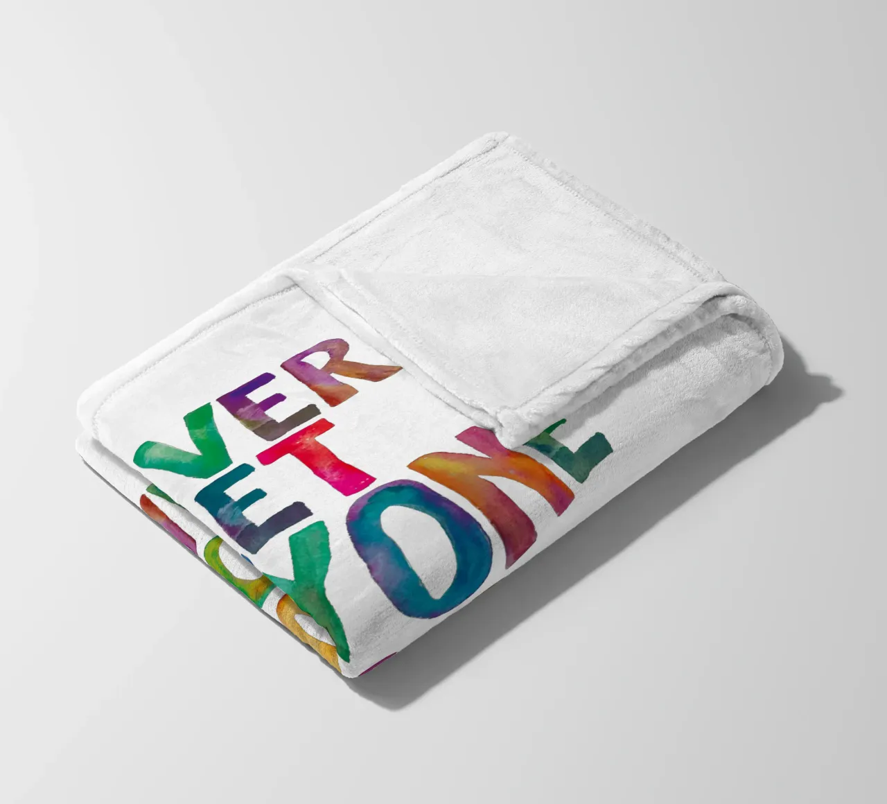 Non lasciare mai che qualcuno spenga il tuo splendore Rainbow Typography Design coperta in pile da THE MOTIVATED TYPE