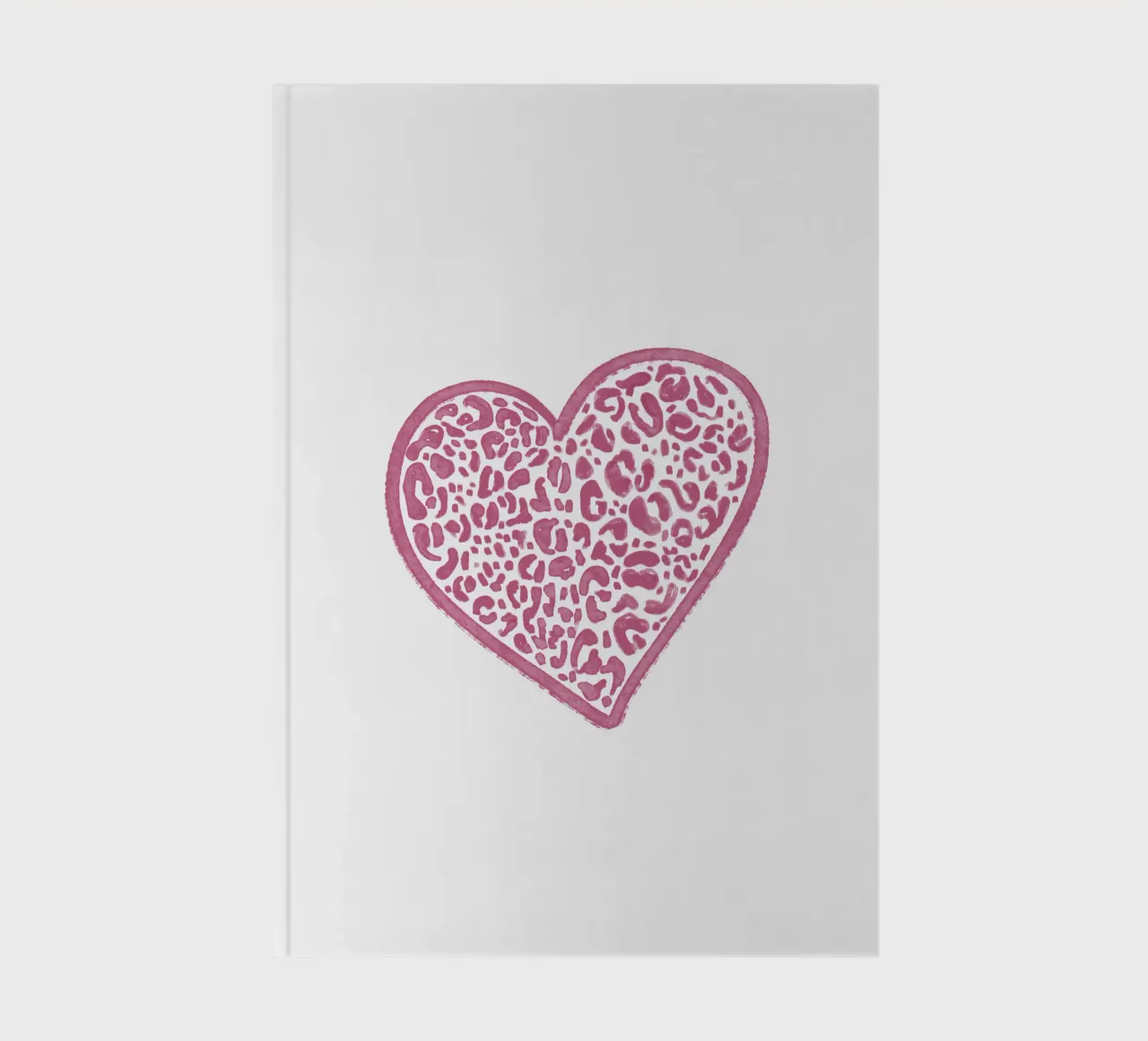 Animal Print Pink Heart notebook by Magnific