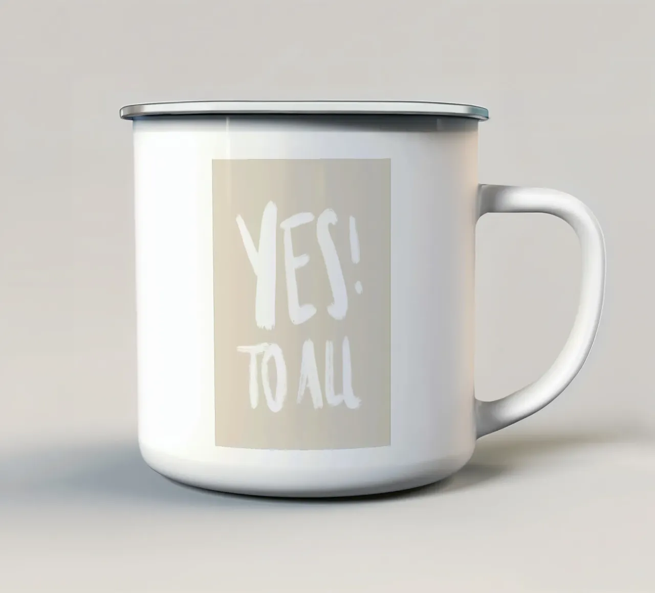 Yes! To All taza de esmalte de Magnific