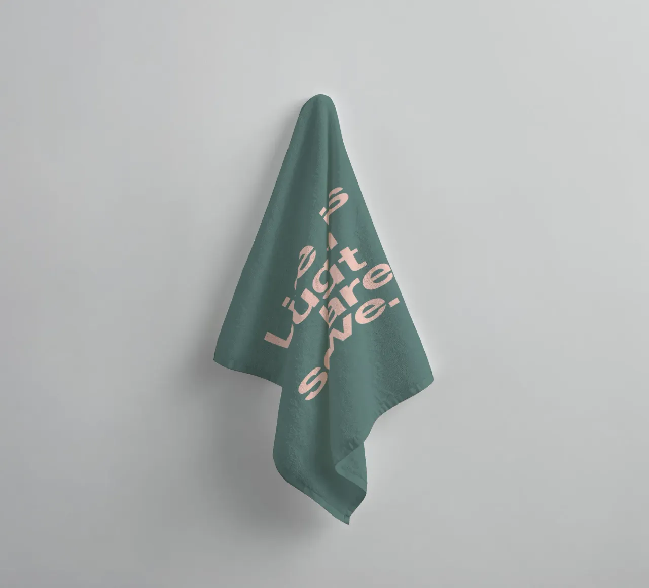 Life is Tough But So Are We Typography Design in Pink Green towel by THE MOTIVATED TYPE