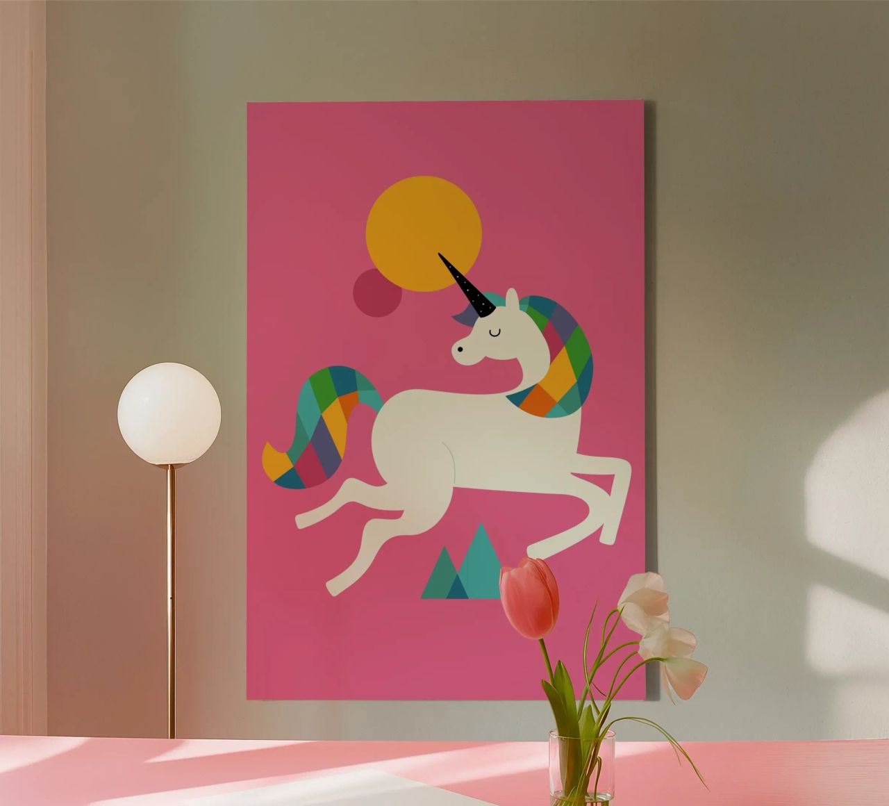 To Be A Unicorn canvas by Andy Westface
