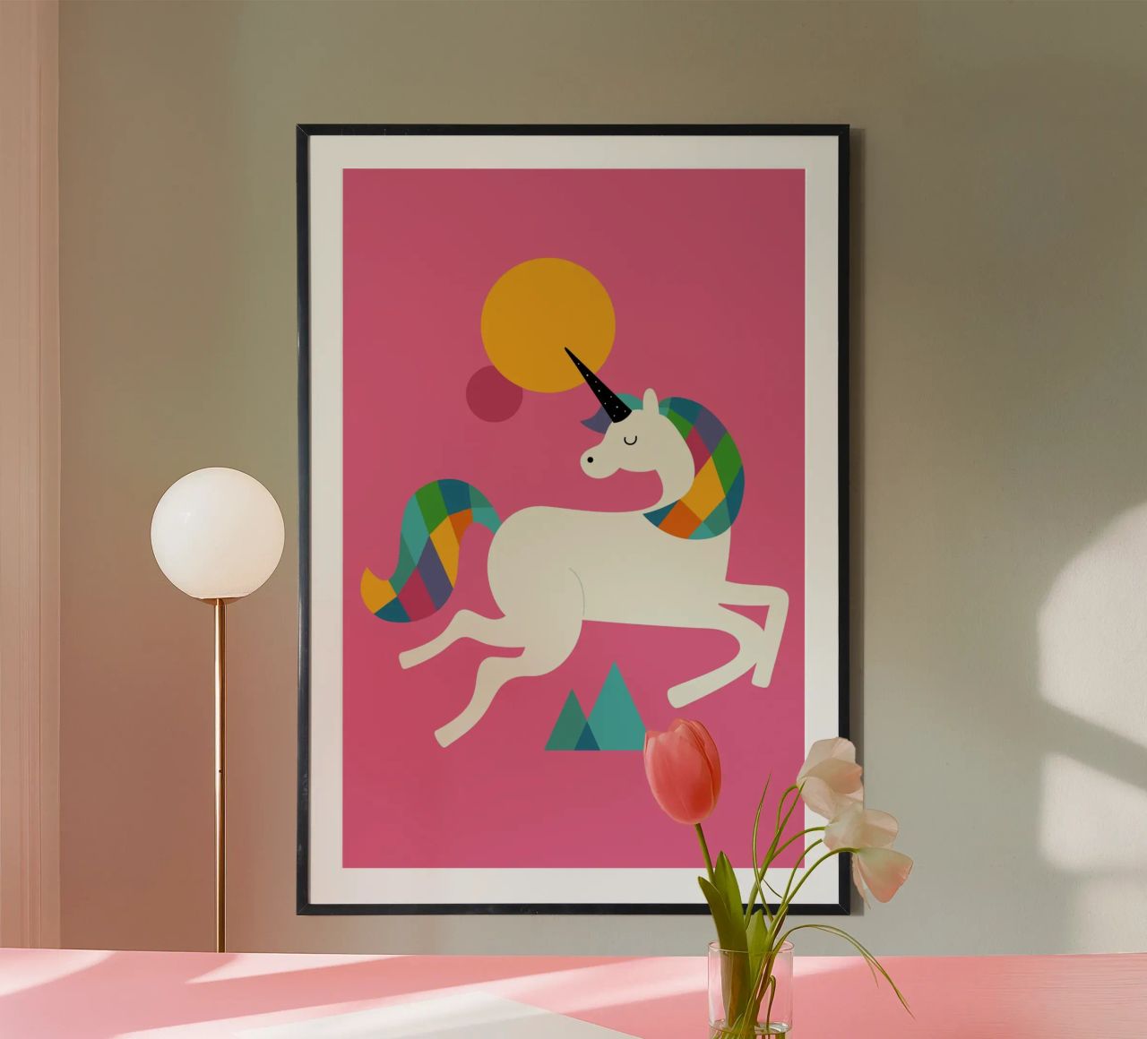 Ein Einhorn sein Poster von Andy Westface