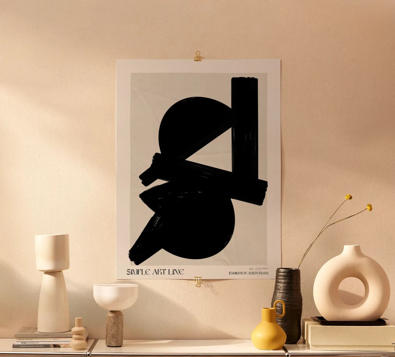 Simple Art Line No 56 Poster von treechild
