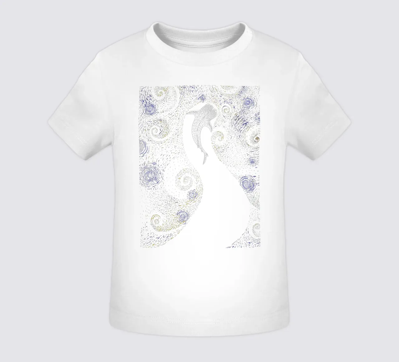 Star eater in Van Gogh style - Colored baby t-shirt by aliriza cakir