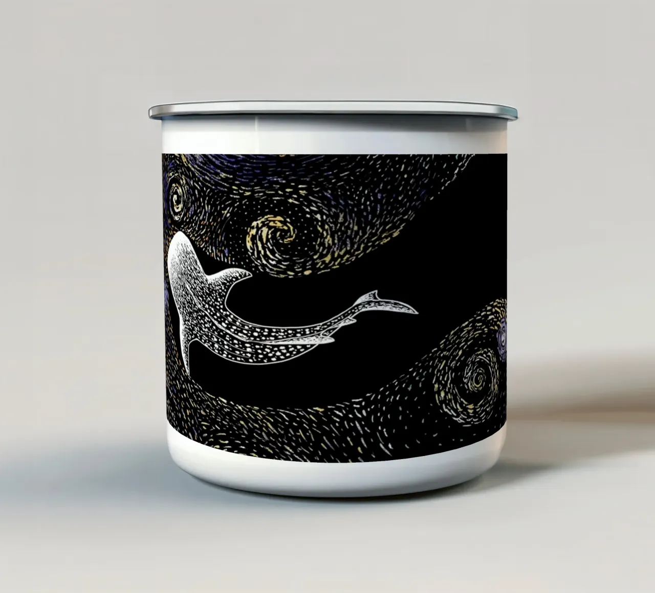 Mangia stelle in stile Van Gogh - Colorato tazza in smalto da aliriza cakir