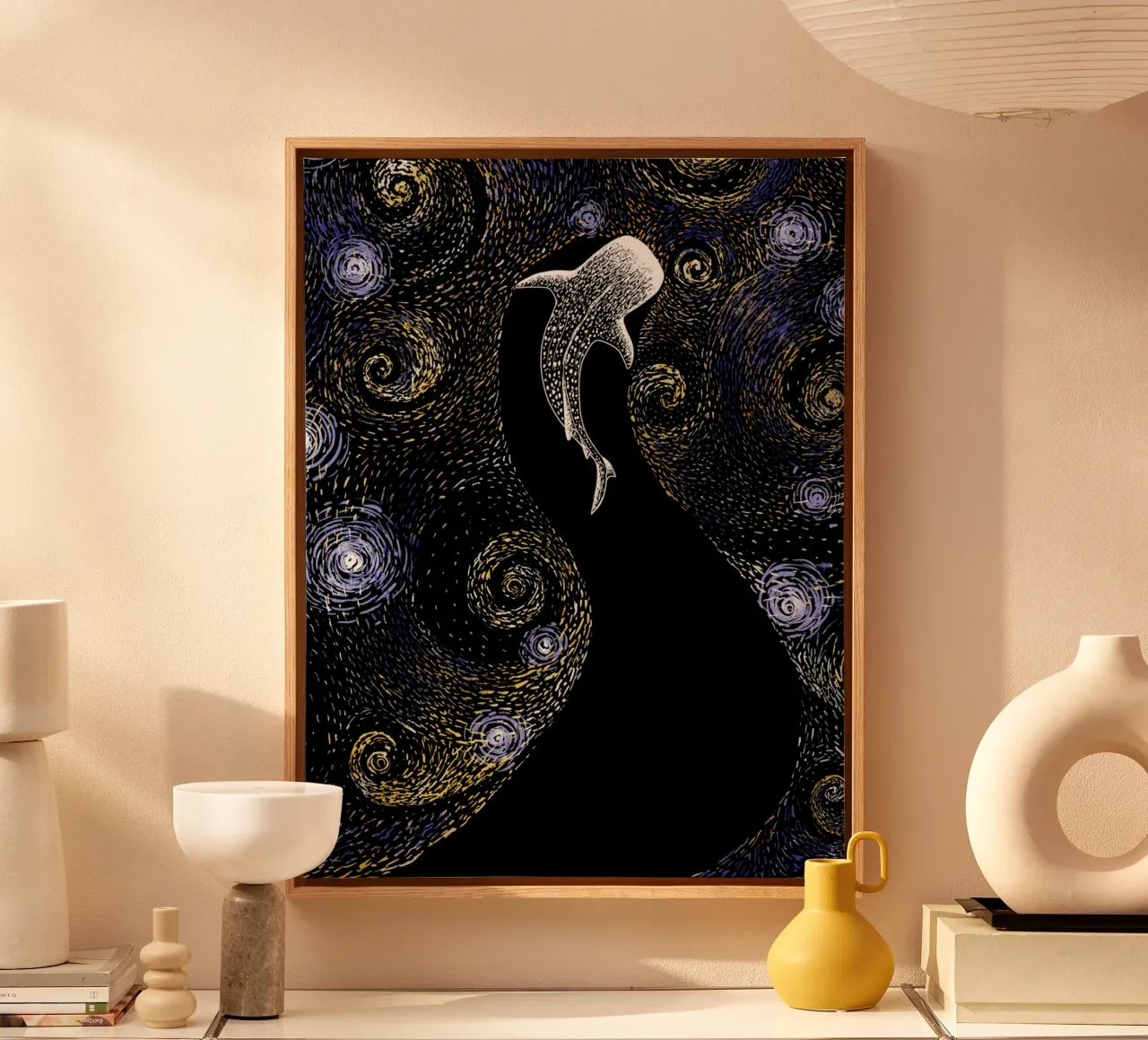 Star eater in Van Gogh style - Colored canvas by aliriza cakir