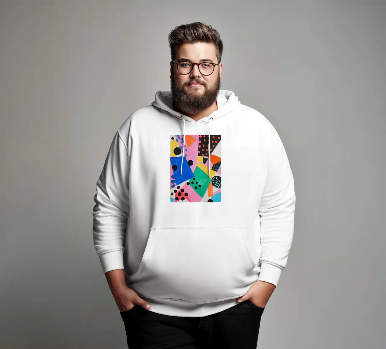 Champs de couleurs vives avec des points sweat à capuche de Carinaprint