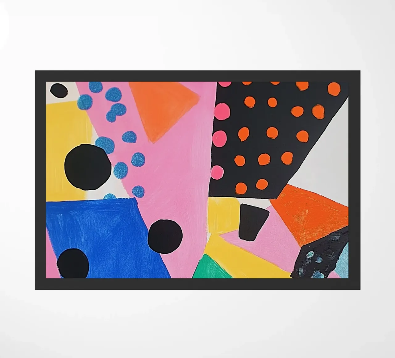 Champs de couleurs vives avec des points paillasson de Carinaprint