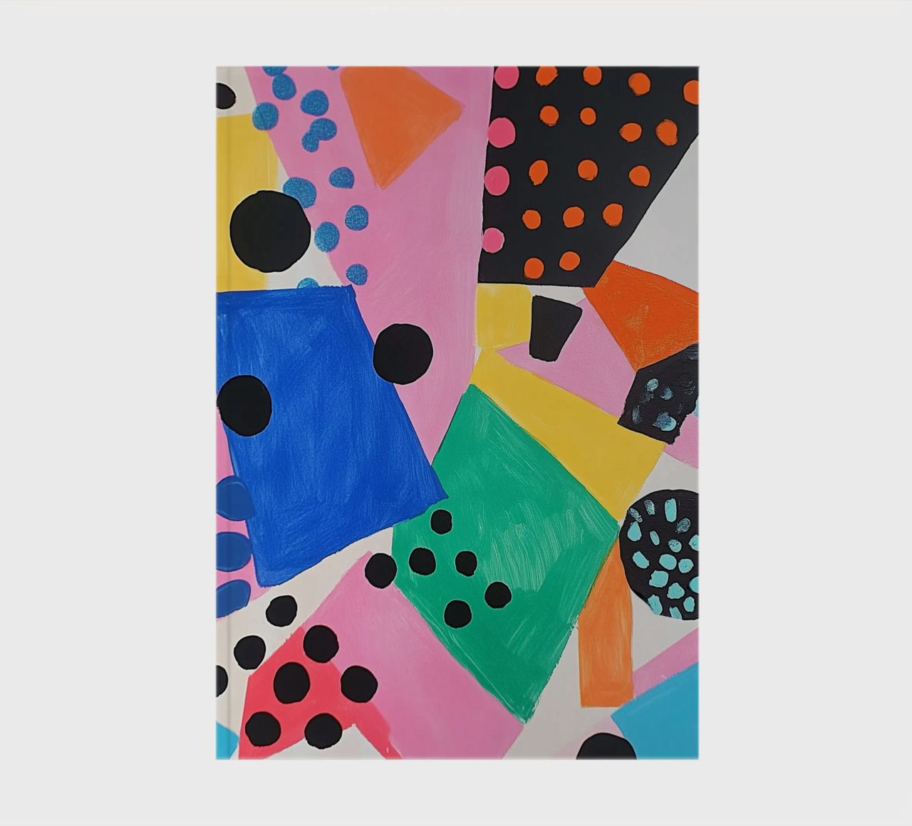 Colourful colour fields with dots notebook by Carinaprint