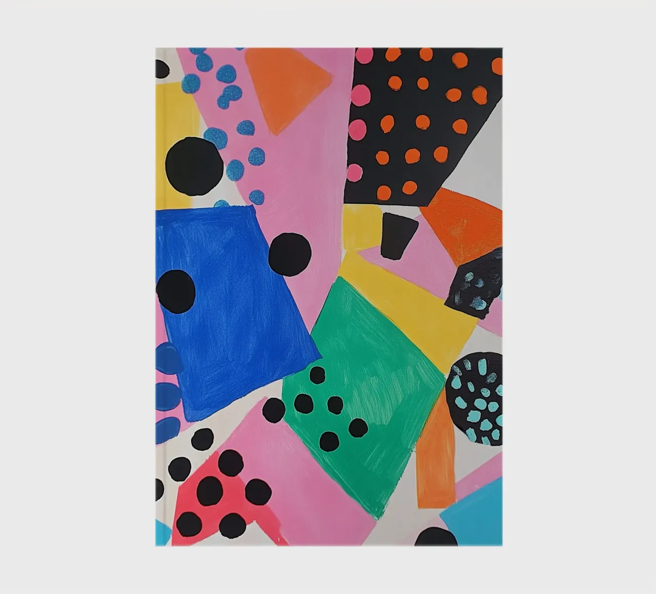 Colourful colour fields with dots notebook by Carinaprint