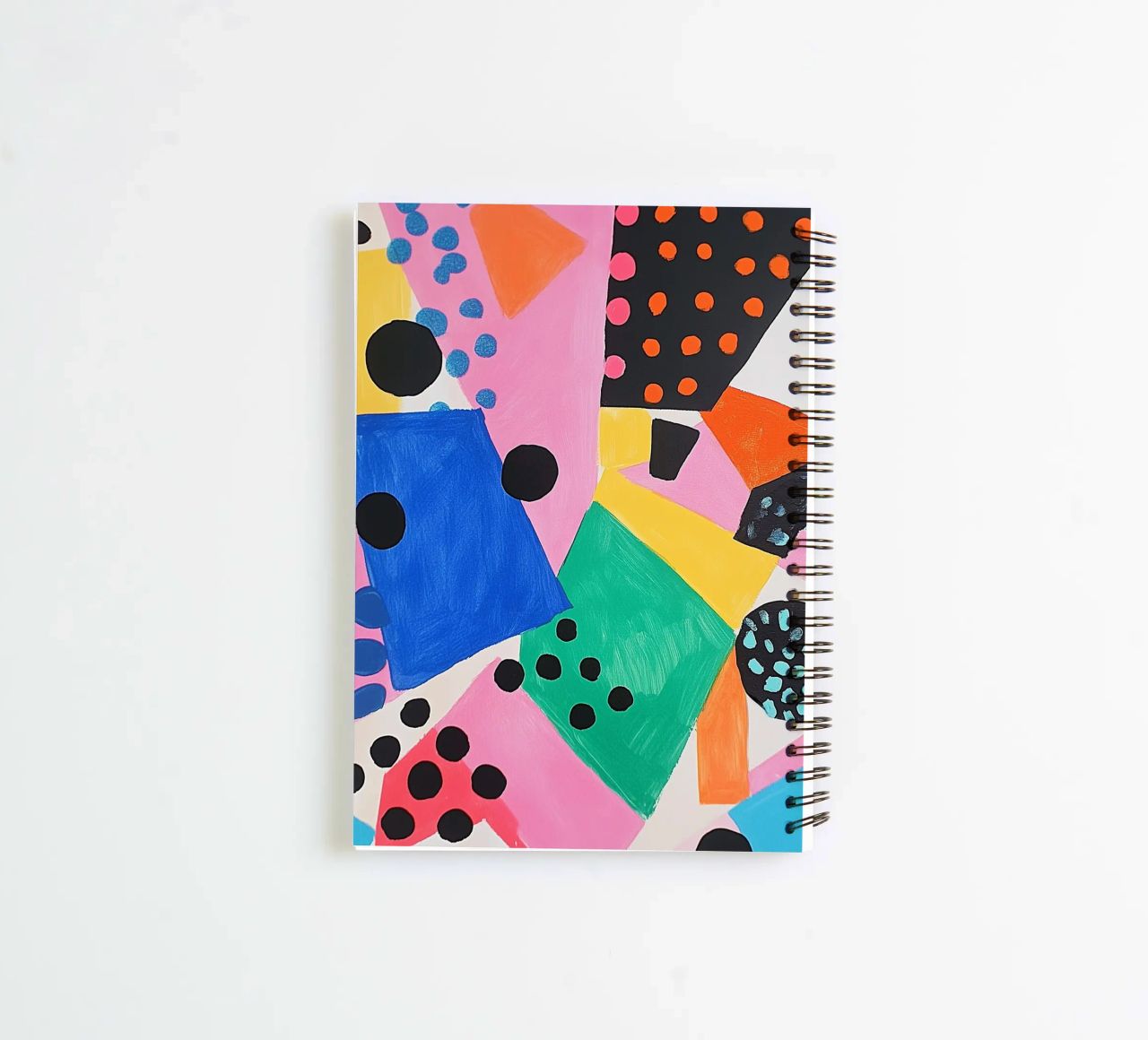 Colourful colour fields with dots spiral notebook by Carinaprint