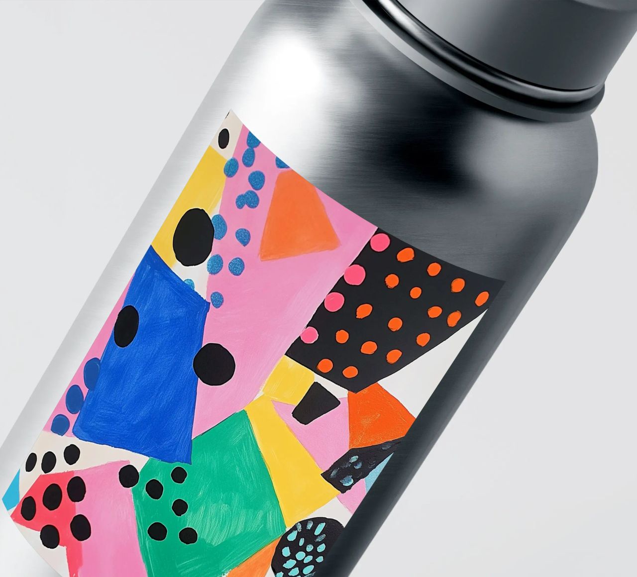 Colourful colour fields with dots sticker by Carinaprint