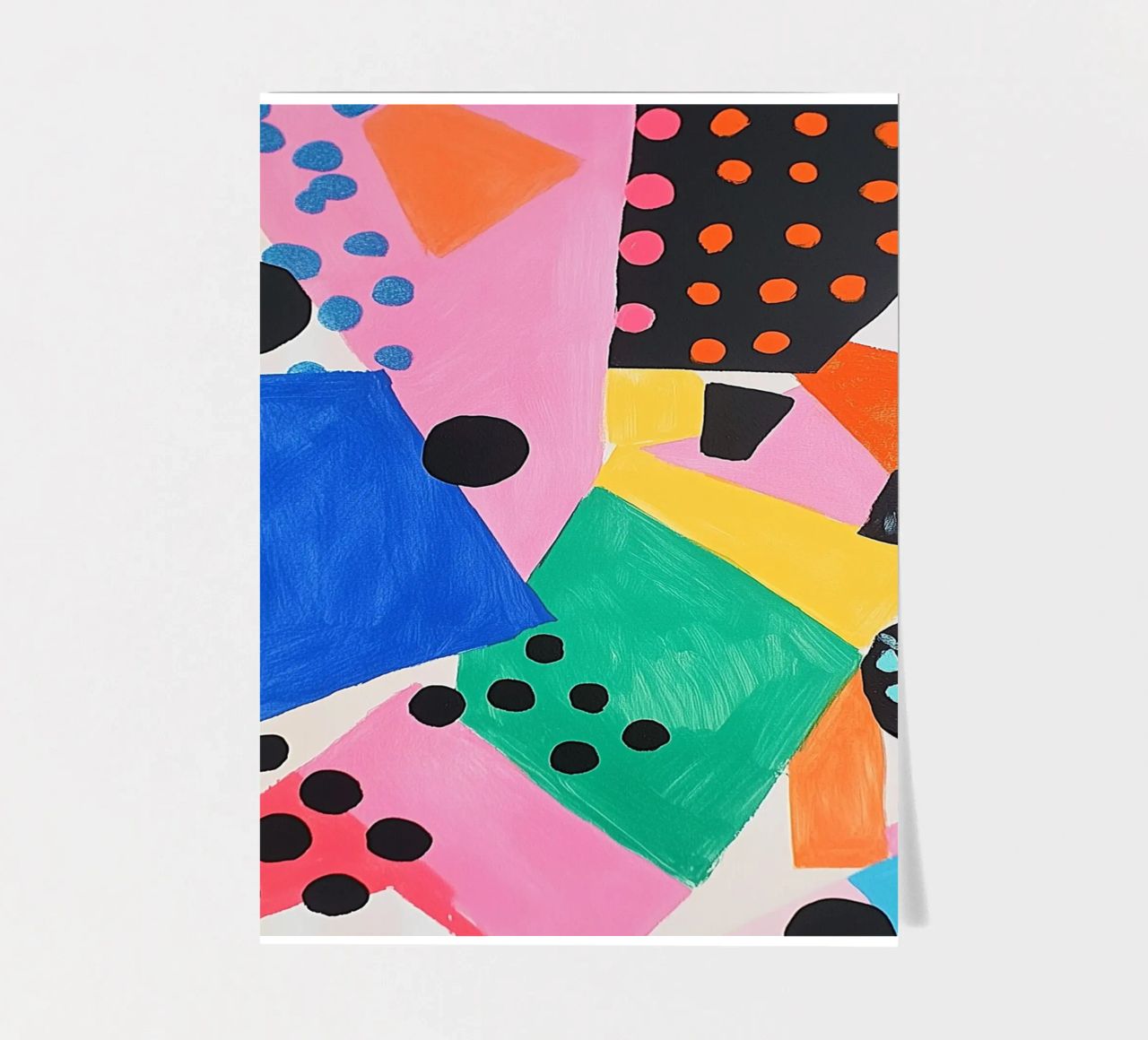 Colourful colour fields with dots sticker sheet by Carinaprint