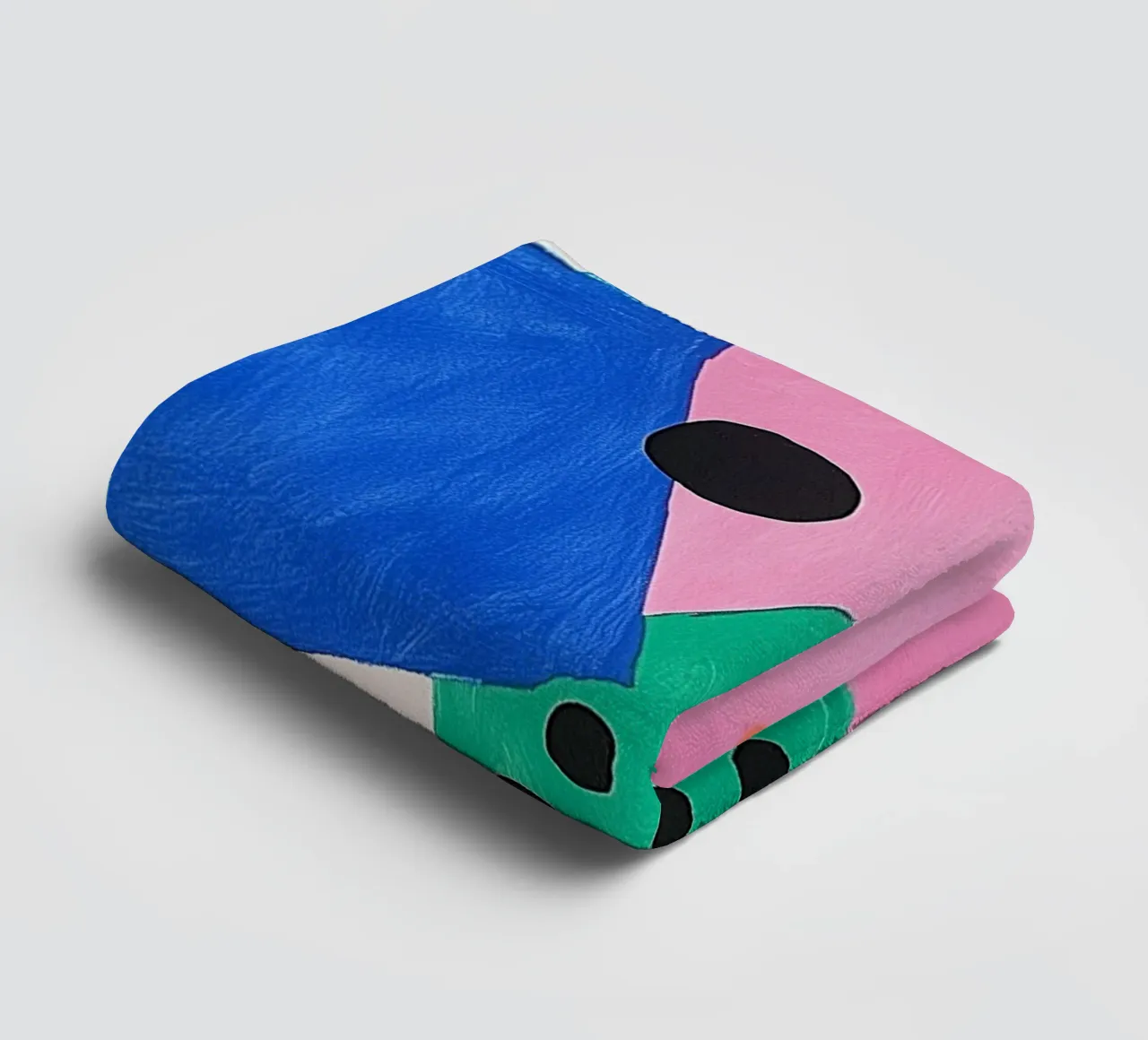 Colourful colour fields with dots towel by Carinaprint