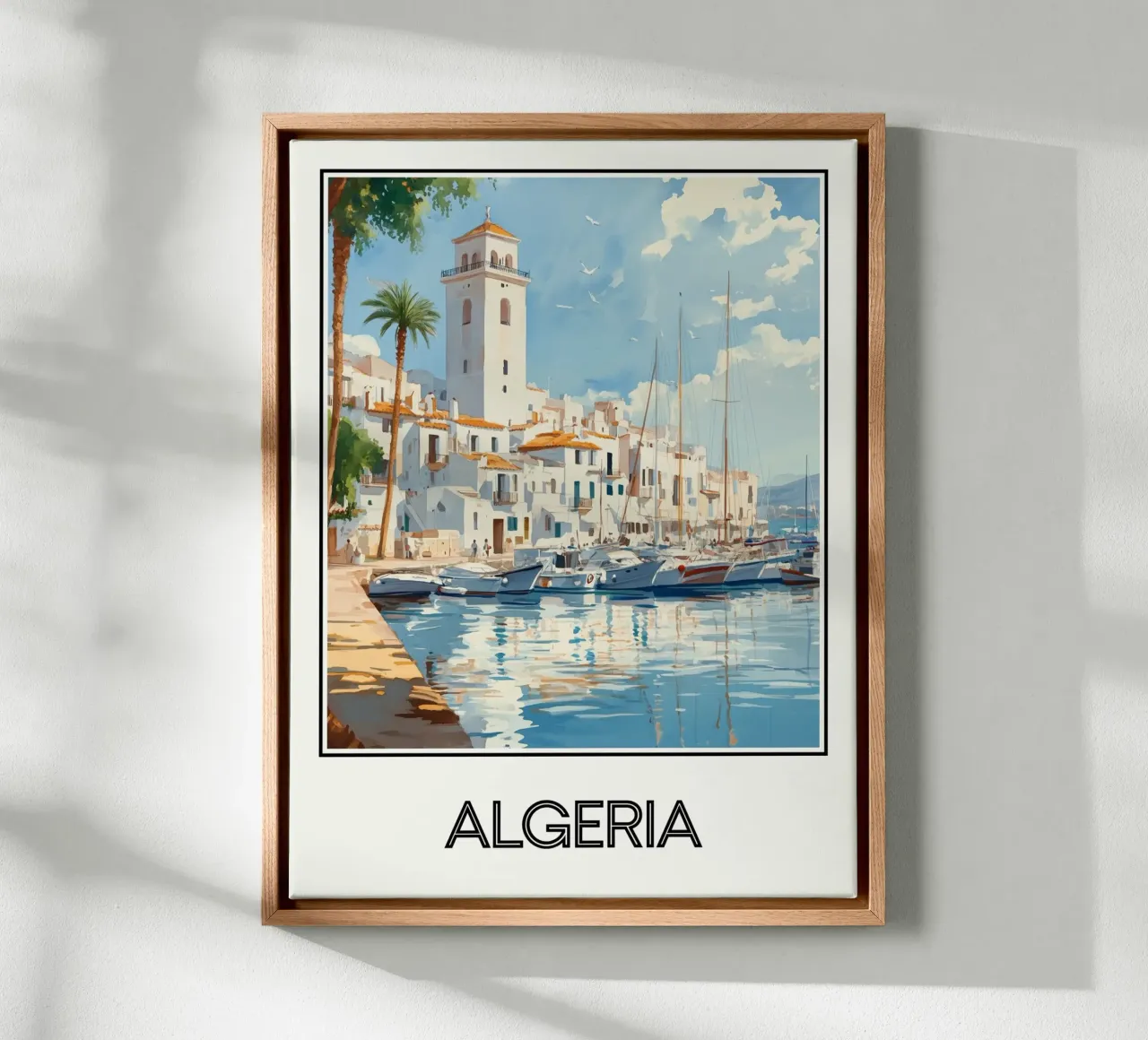 Algerije canvas met Baklijst van Frame the World