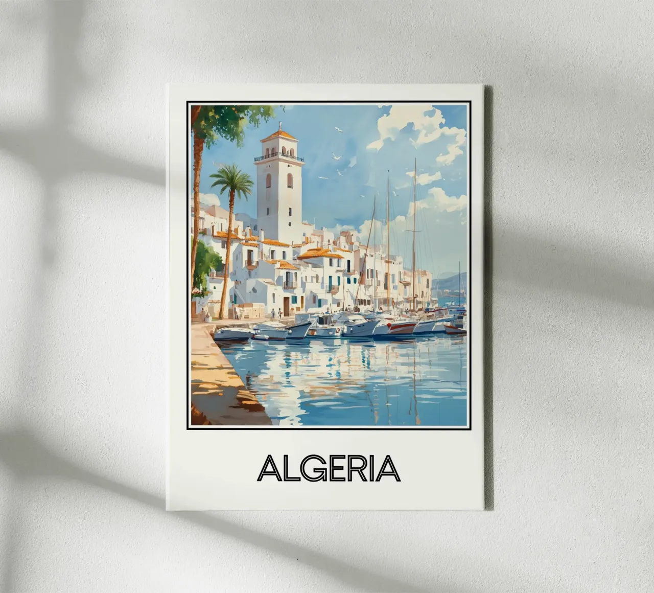 Algerije canvas met Baklijst van Frame the World