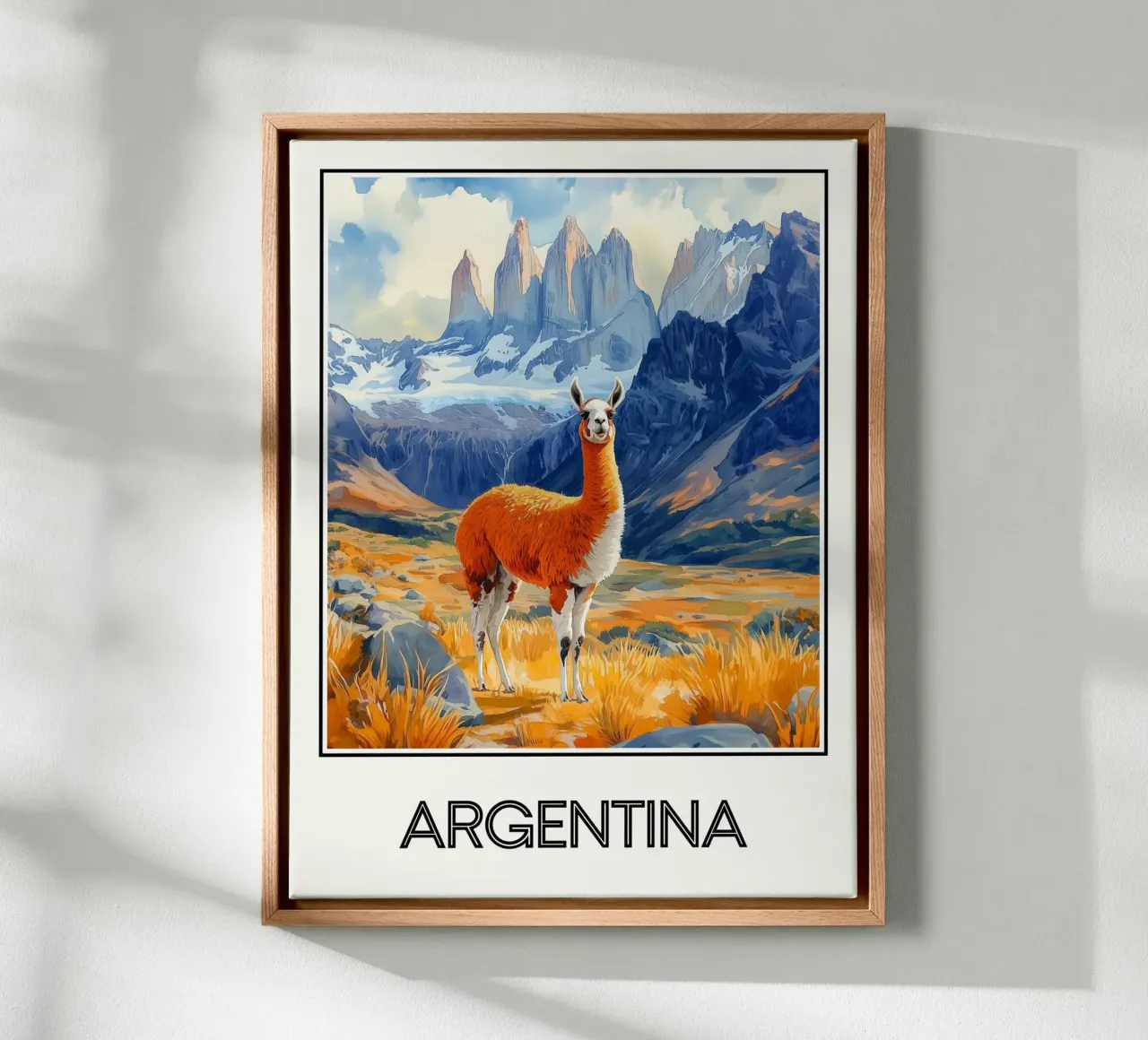 Argentijns canvas met Baklijst van Frame the World