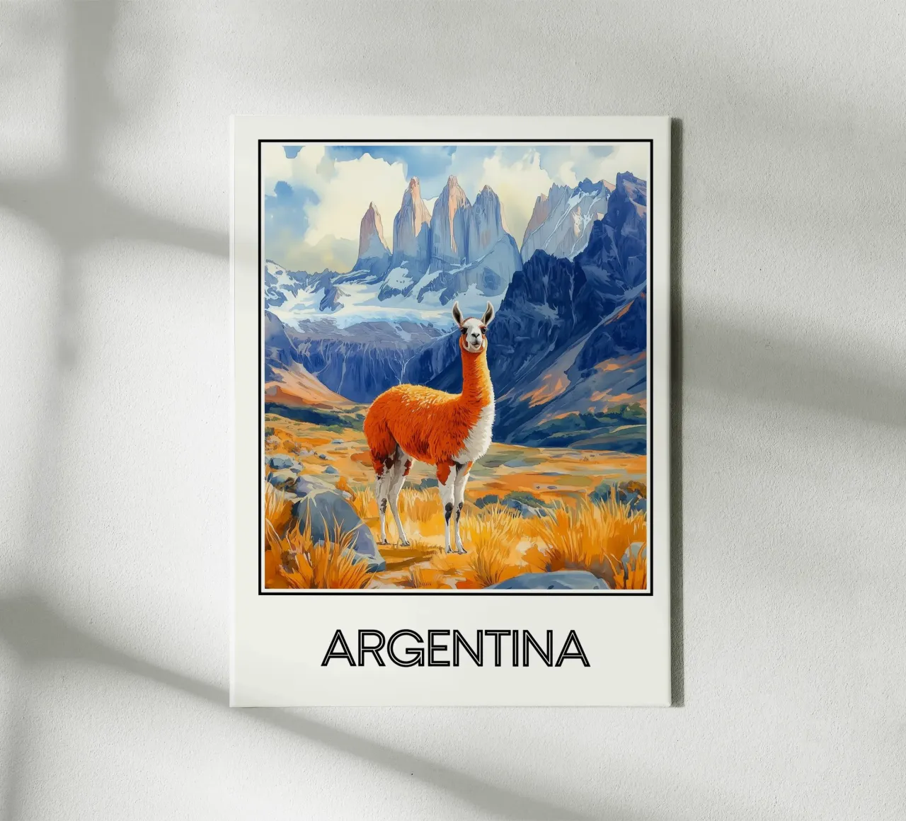 Argentijns canvas met Baklijst van Frame the World