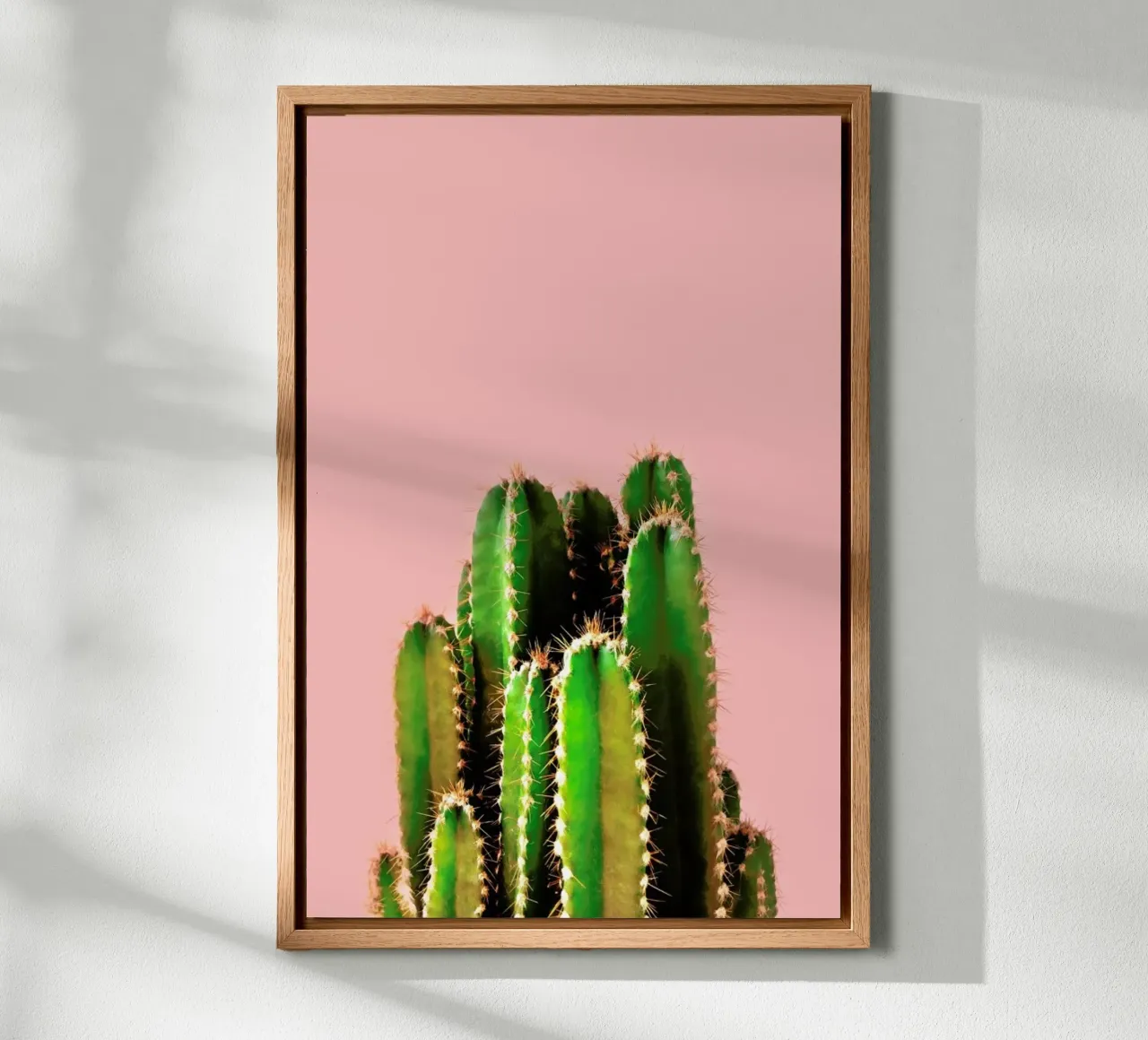 Cactus Time tela con Cornice a cassetta da cafelab