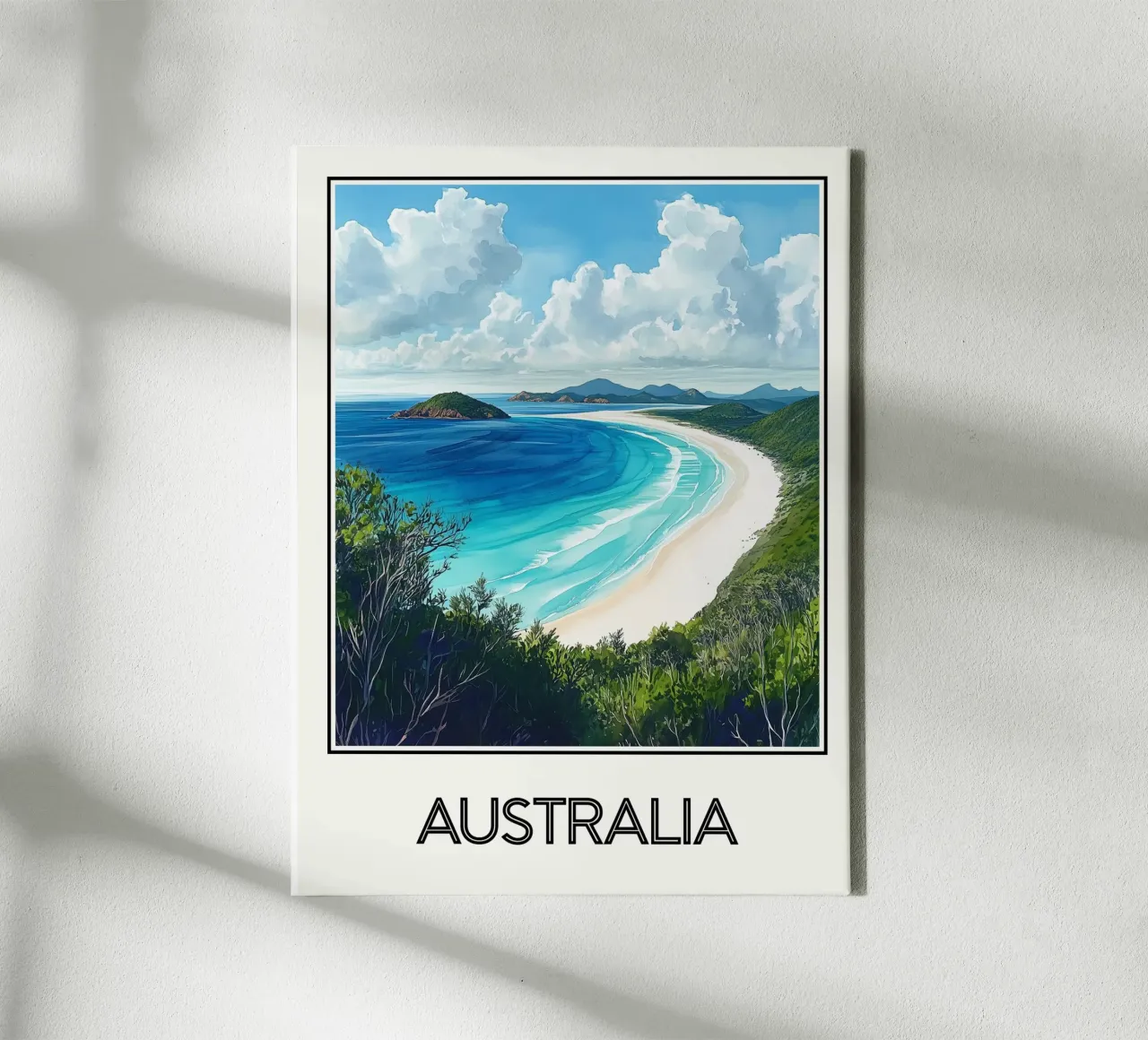 Australiano tela con Cornice a cassetta da Frame the World