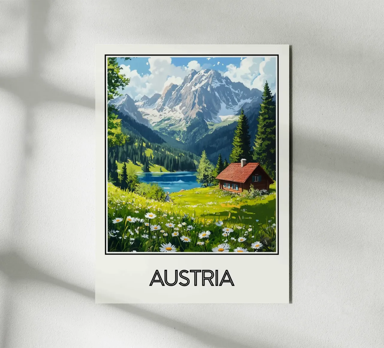 Affiche Autriche alluminio dibond da Frame the World