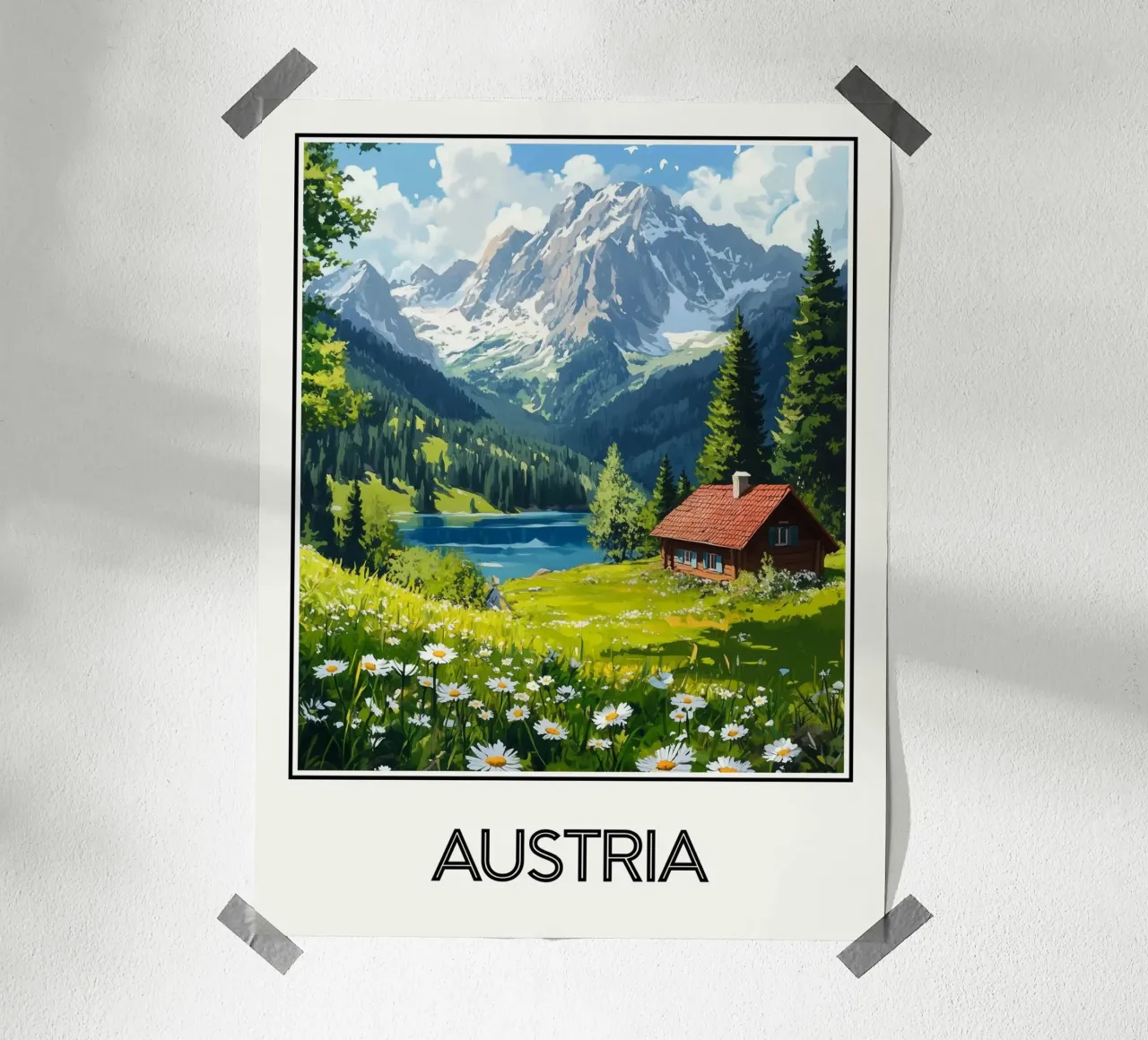 Affiche Autriche carta hahnemühle da Frame the World