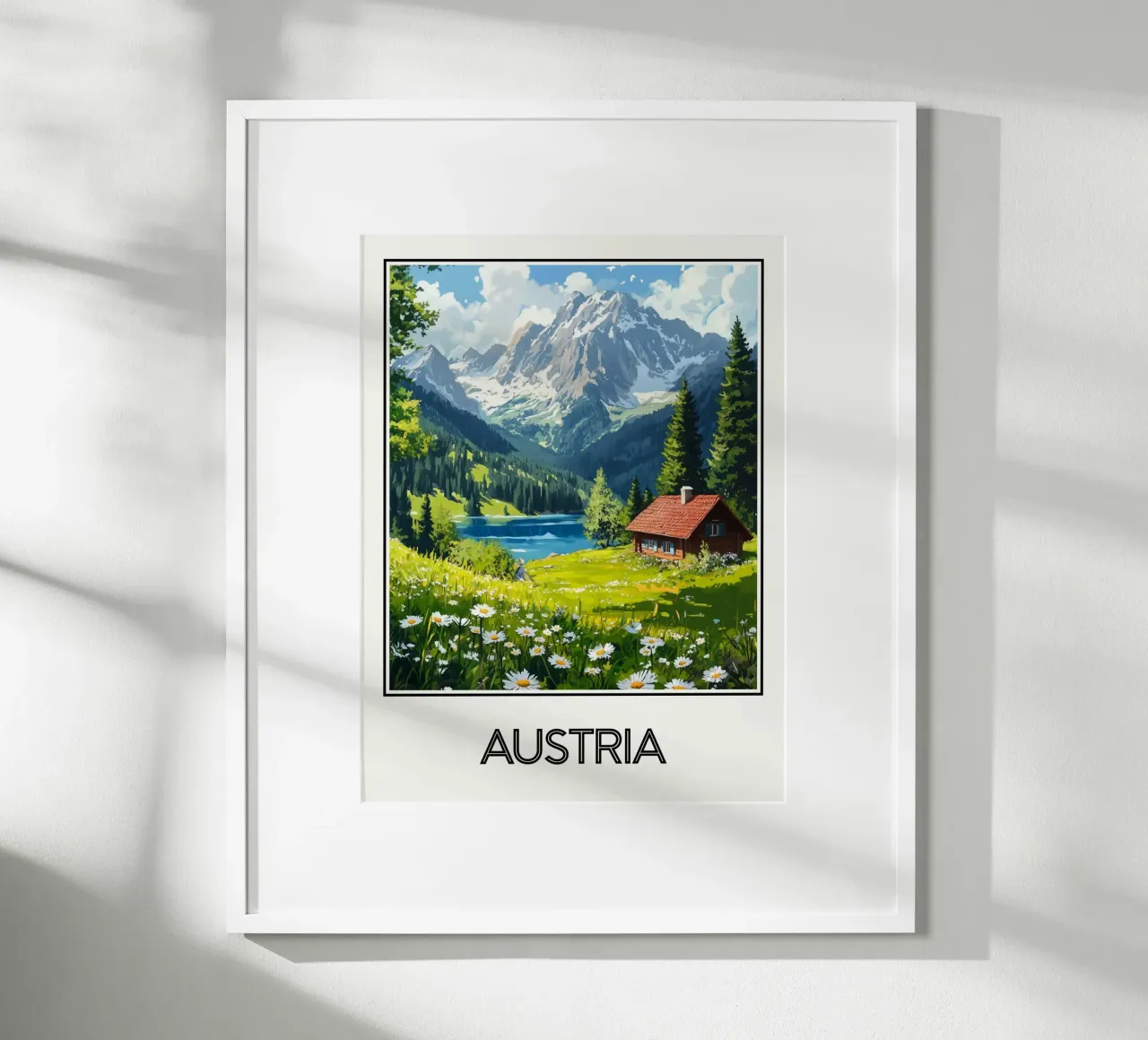 Affiche Autriche carta hahnemühle da Frame the World