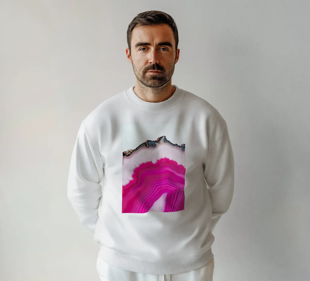 Pink Agate Slice sweatshirt by cafelab