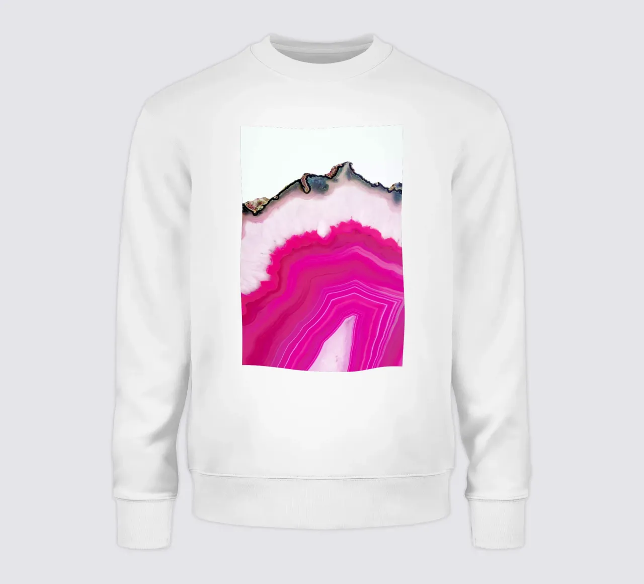 Pink Agate Slice sweatshirt by cafelab