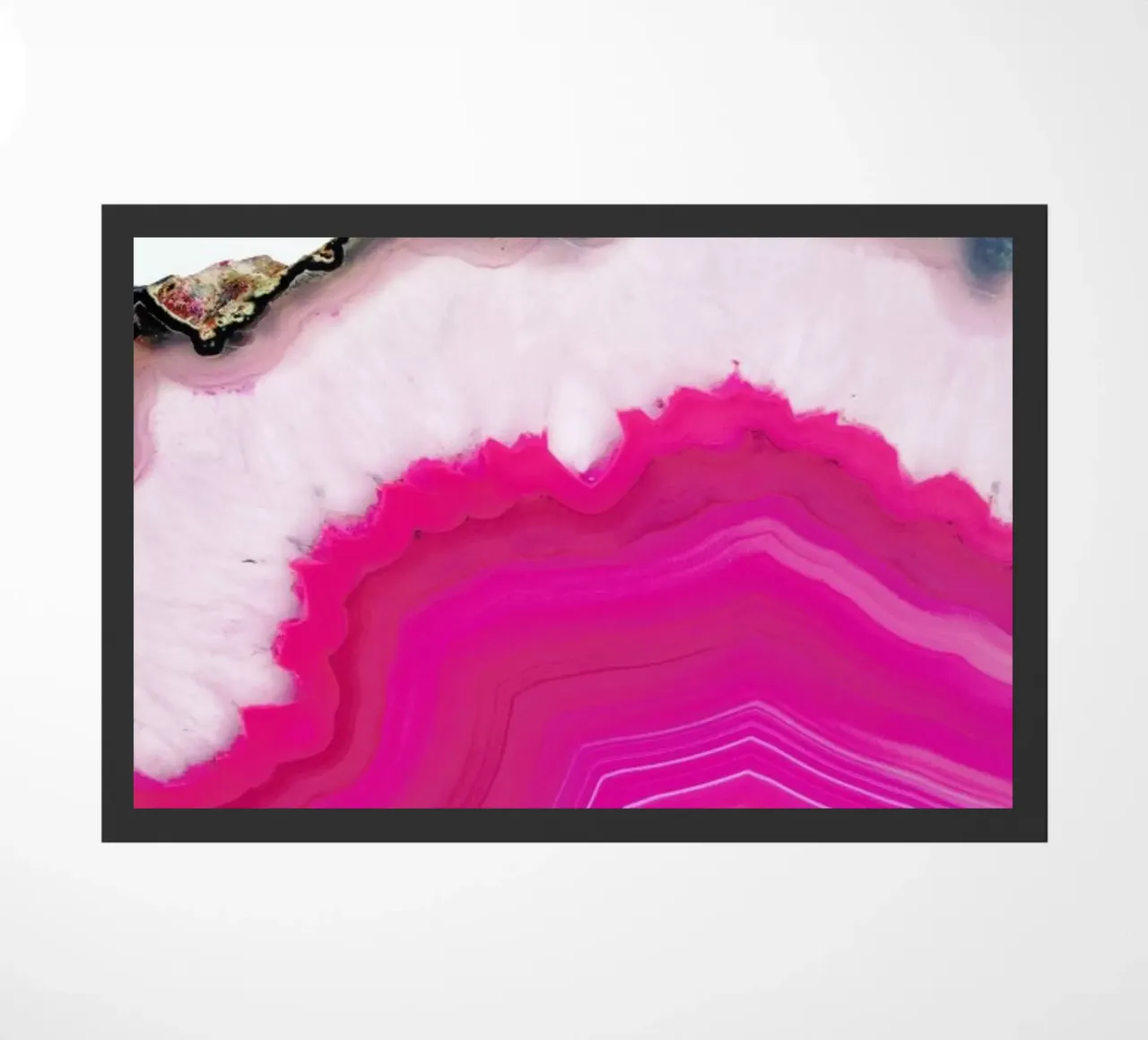 Pink Agate Slice doormat by cafelab