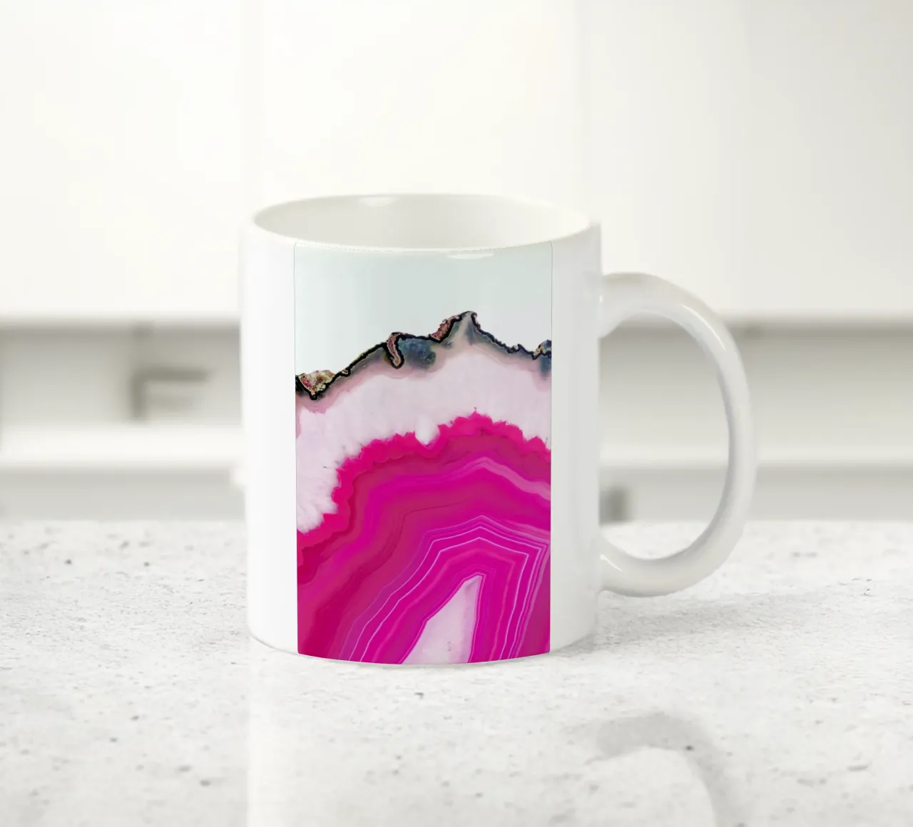 Pink Agate Slice tazza in ceramica da cafelab