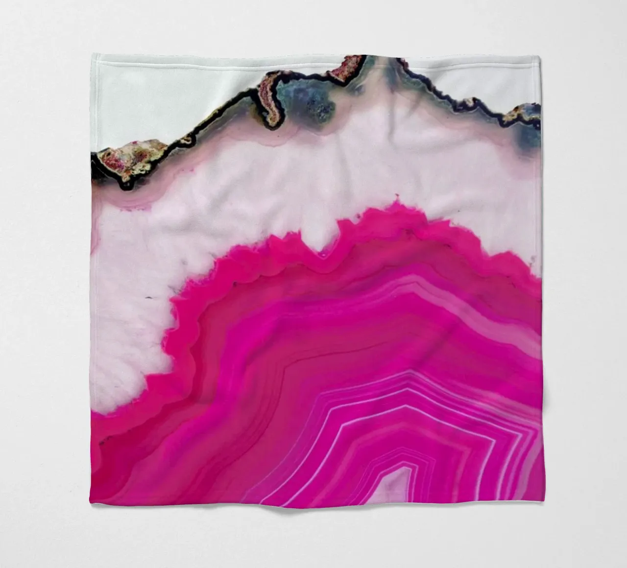 Pink Agate Slice coperta in pile da cafelab