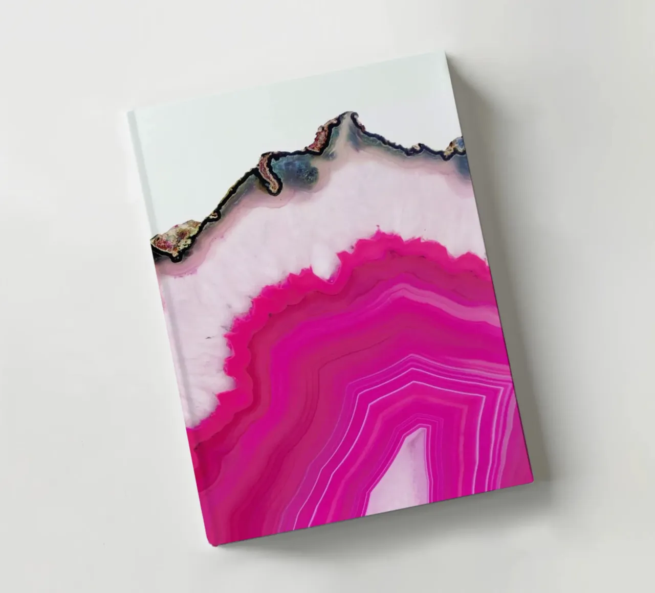 Pink Agate Slice notebook by cafelab