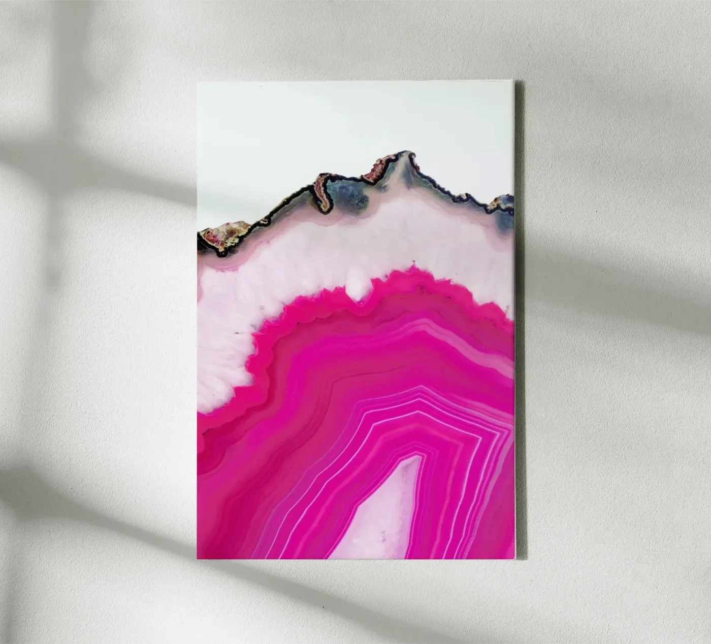 Pink Agate Slice canvas by cafelab