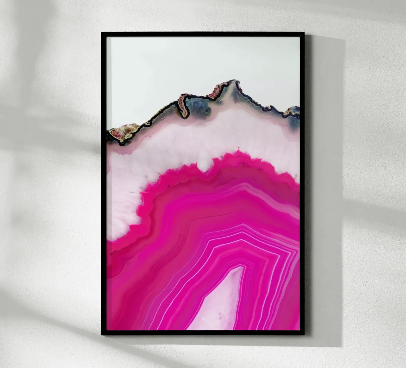 Pink Agate Slice poster by cafelab